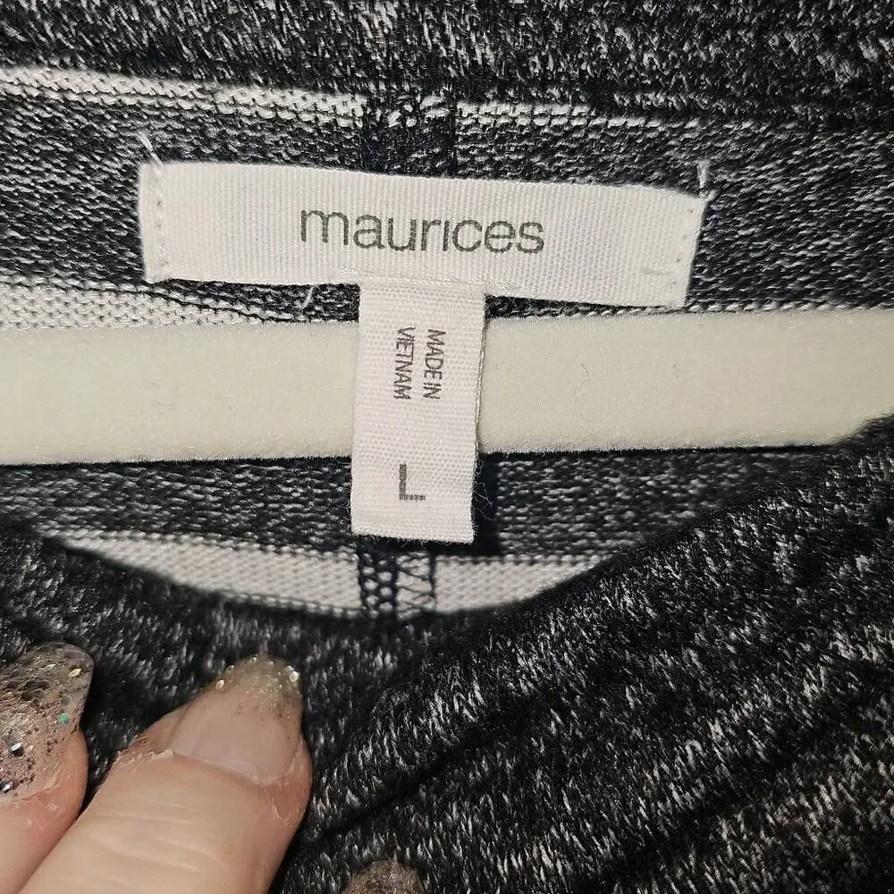 Maurices Cowl neck, soft, long sleeve sweater. Size Large